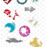 TENNIS 3 Shadows inkl. Trash und Splash Tennis Deko, als SVG DXF Plottdatei Laserdatei und png zum drucken - Sewando