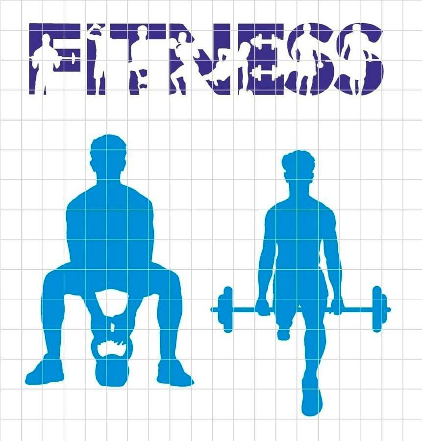 FITNESS SHADOW SPORT (Boys) - inkl Trash und Splash, Plotterdatei und png zum drucken - Sewando