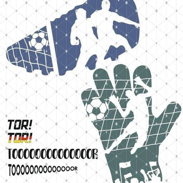FUSSBALL Glanzparade Tor Shadow Sports Torwart Fußballschuh Plotterdatei, Laserdatei - Sewando