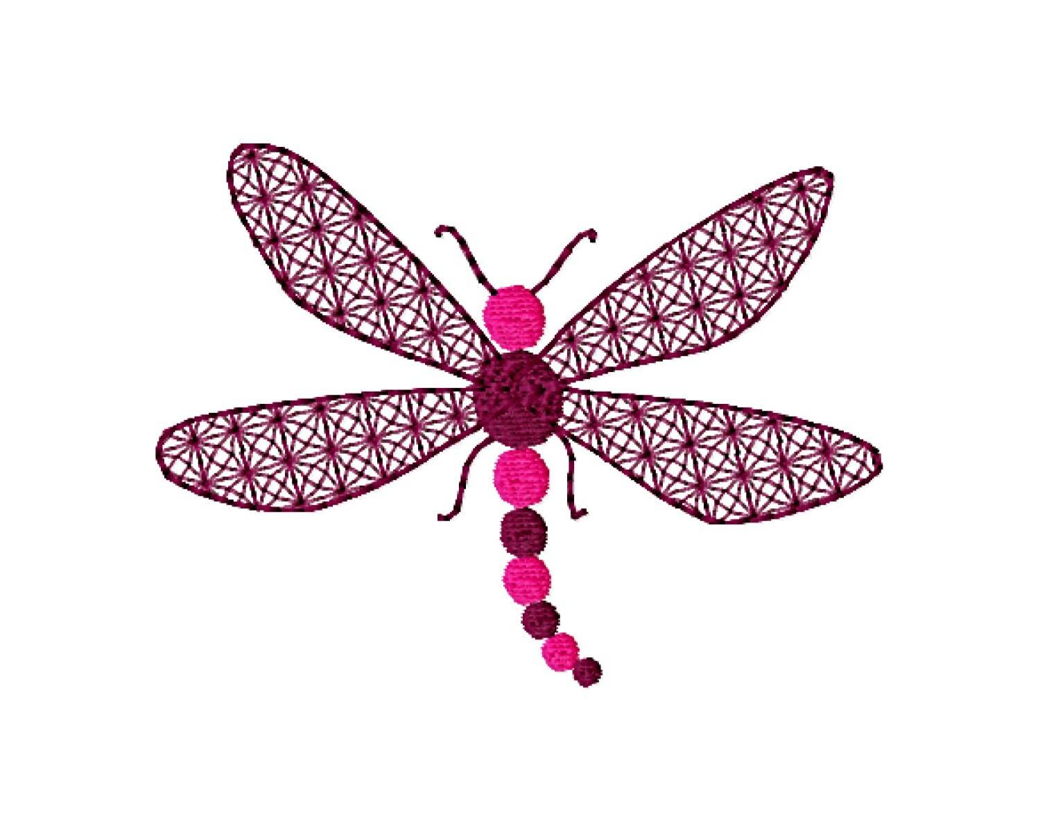 Stickdatei Libelle, Applikation, Lace - Sewando