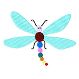 Stickdatei Libelle, Applikation, Lace - Sewando