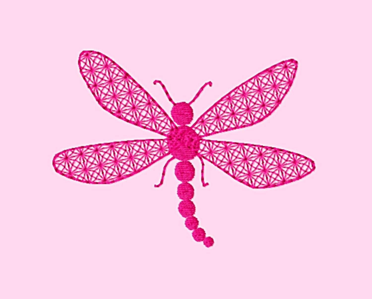 Stickdatei Libelle, Applikation, Lace - Sewando