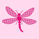 Stickdatei Libelle, Applikation, Lace - Sewando
