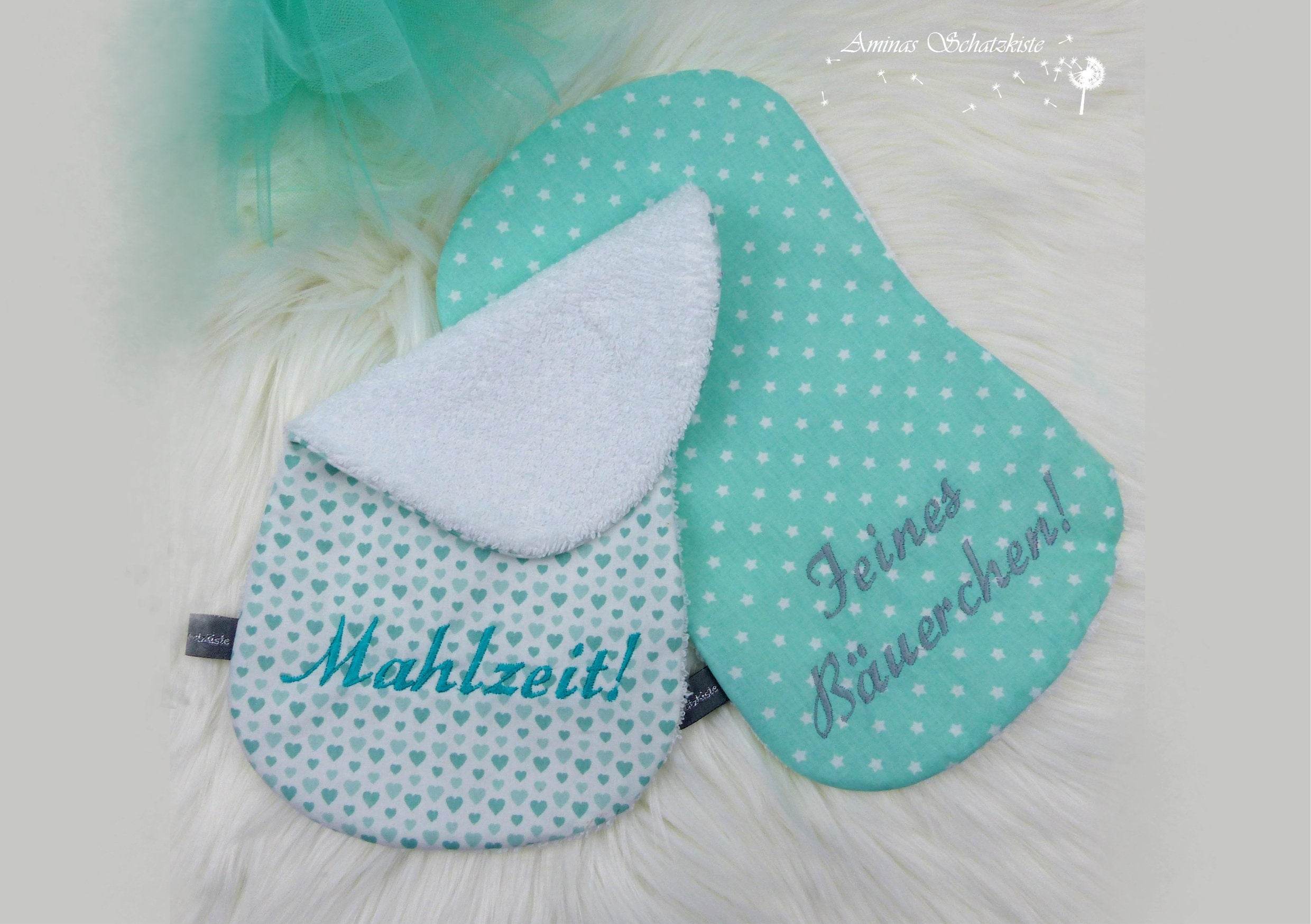 Stickdatei Spucktuch Baby ITH ab 18x30 - Sewando