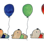 Stickdatei Bär Ballon, Doodle, Applikation, Teddy, Bär, Luftballon, Aufnäher, Kind, Baby - Sewando