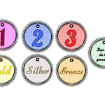 Stickdatei Medaillen - Rahmen ab 10 cm x 10 cm, Siegerehrung, Applikation, Party - Sewando