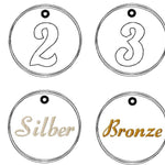 Stickdatei Medaillen - Rahmen ab 10 cm x 10 cm, Siegerehrung, Applikation, Party - Sewando