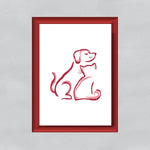 Stickdatei Hund und Katze, Stickmuster, Tier, sticken, Silhouette - Sewando