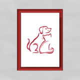 Stickdatei Hund und Katze, Stickmuster, Tier, sticken, Silhouette - Sewando
