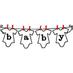 Stickdatei Babybody Wäscheleine - Sewando