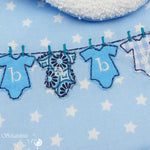 Stickdatei Babybody Wäscheleine - Sewando