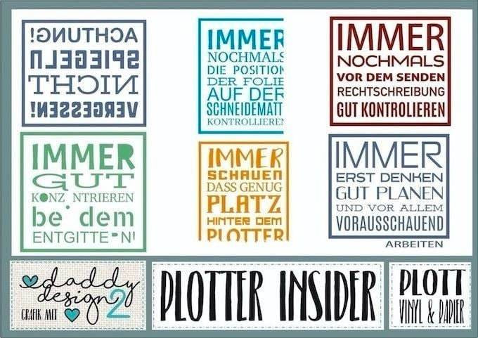 PLOTTASTROPHEN - PLOTTER INSIDER Dateien für uns (Spiegeln, Entgittern, ...), als svg, dxf Plottdatei Plotterdatei und png zum drucken - Sewando