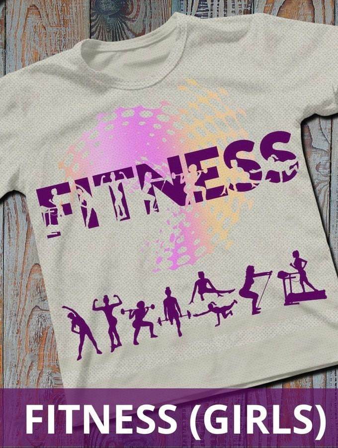 FITNESS SHADOW SPORT (Girls) Plotterdatei, Laserdatei - inkl png zum drucken - Sewando