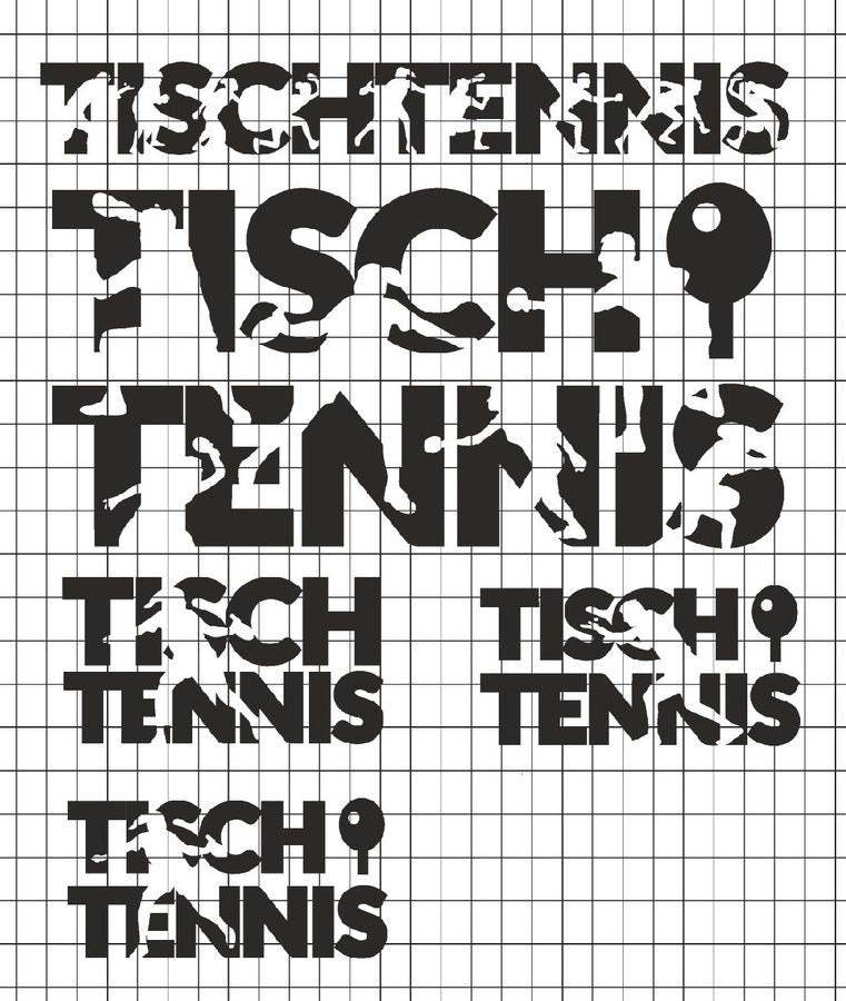 5 x TISCHTENNIS Plotterdatei Shadow inkl. Trash und Splash Deko SVG und DXF - Sewando