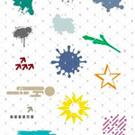 5 x TISCHTENNIS Plotterdatei Shadow inkl. Trash und Splash Deko SVG und DXF - Sewando