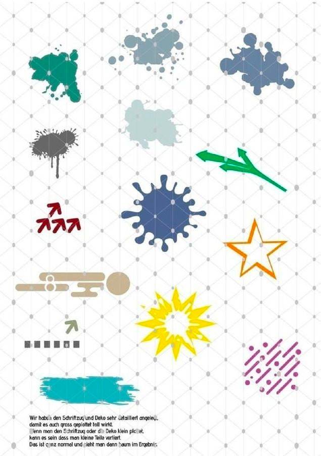 5 x TISCHTENNIS Plotterdatei Shadow inkl. Trash und Splash Deko SVG und DXF - Sewando