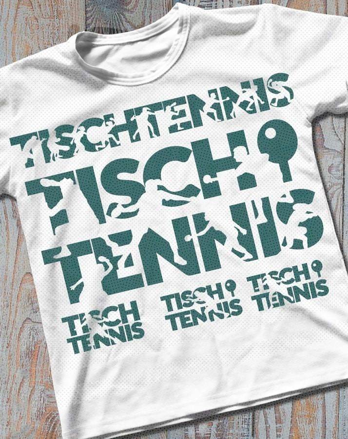 5 x TISCHTENNIS Plotterdatei Shadow inkl. Trash und Splash Deko SVG und DXF - Sewando