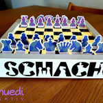 SCHACH MEGA DEKO, als svg, dxf Plotterdatei und png zum drucken - Sewando