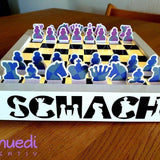 SCHACH MEGA DEKO, als svg, dxf Plotterdatei und png zum drucken - Sewando