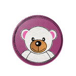 Stickdatei Doodle Button Bär - Rahmen ab 10 cm x 10 cm - Sewando