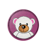 Stickdatei Doodle Button Bär - Rahmen ab 10 cm x 10 cm - Sewando