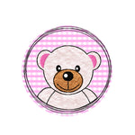 Stickdatei Doodle Button Bär - Rahmen ab 10 cm x 10 cm - Sewando