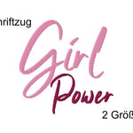 Stickdatei Schriftzug GirlPower, 2 Größen, 10x10 und 13x18 Mädchen - Sewando