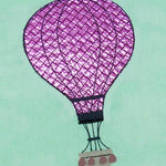 Stickdatei Heißluftballon 2 Größen und Varianten, Applikation - Sewando