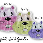 Stickdatei Hamster Kuscheltuch ITH für den Rahmen 18 cm x 30 cm,, Schmusetuch, - Sewando