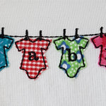 Stickdatei Babybody Wäscheleine - Sewando