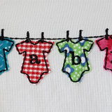 Stickdatei Babybody Wäscheleine - Sewando