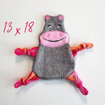 Stickdatei Nilpferd Kuscheltuch ITH für den Rahmen 13 cm x 18 cm, Schmusetuch, Kuscheltier - Sewando
