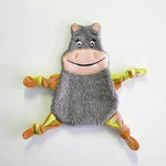 Stickdatei Nilpferd Kuscheltuch ITH für den Rahmen 13 cm x 18 cm, Schmusetuch, Kuscheltier - Sewando