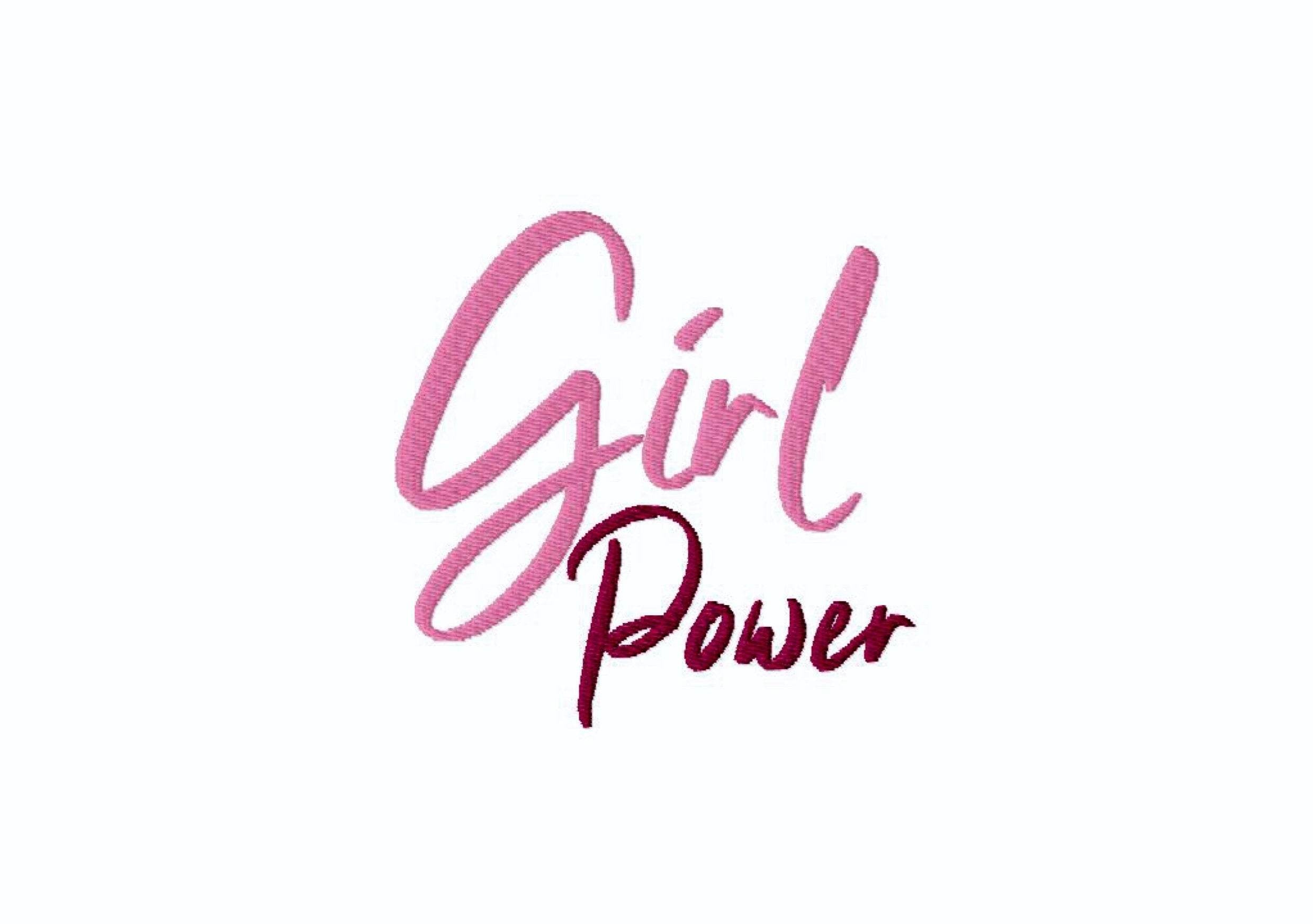 Stickdatei Schriftzug GirlPower, 2 Größen, 10x10 und 13x18 Mädchen - Sewando