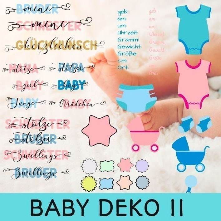 BABY MEGA Set - Baby ABC Plotterdatei, Laserdatei - Sewando
