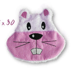 Stickdatei Hamster Kuschelkissen ITH Rahmen 18 x 30 mit Inlett - Sewando