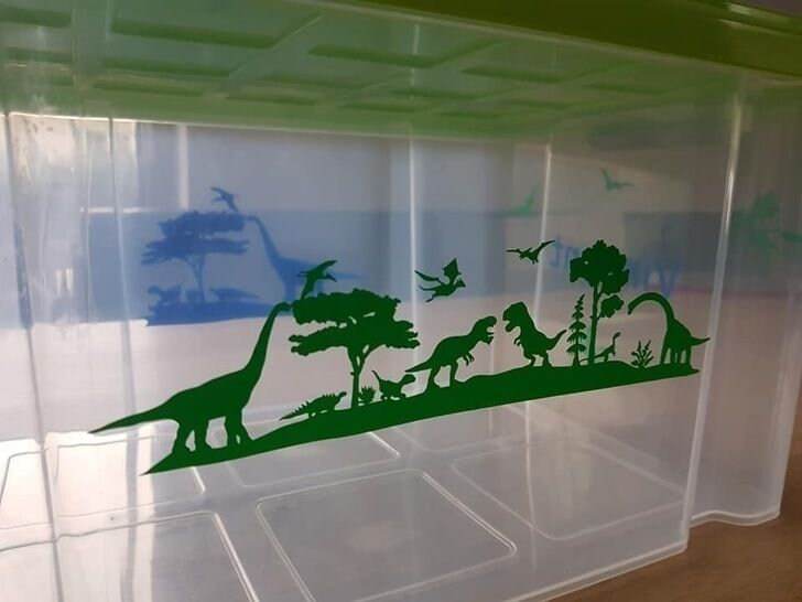 DINO MULTIPLOTT Komplett Set, vom Tee-Licht bis Wand-Tattoo alles in einem Paket SVG und DXF PLOTT - Sewando