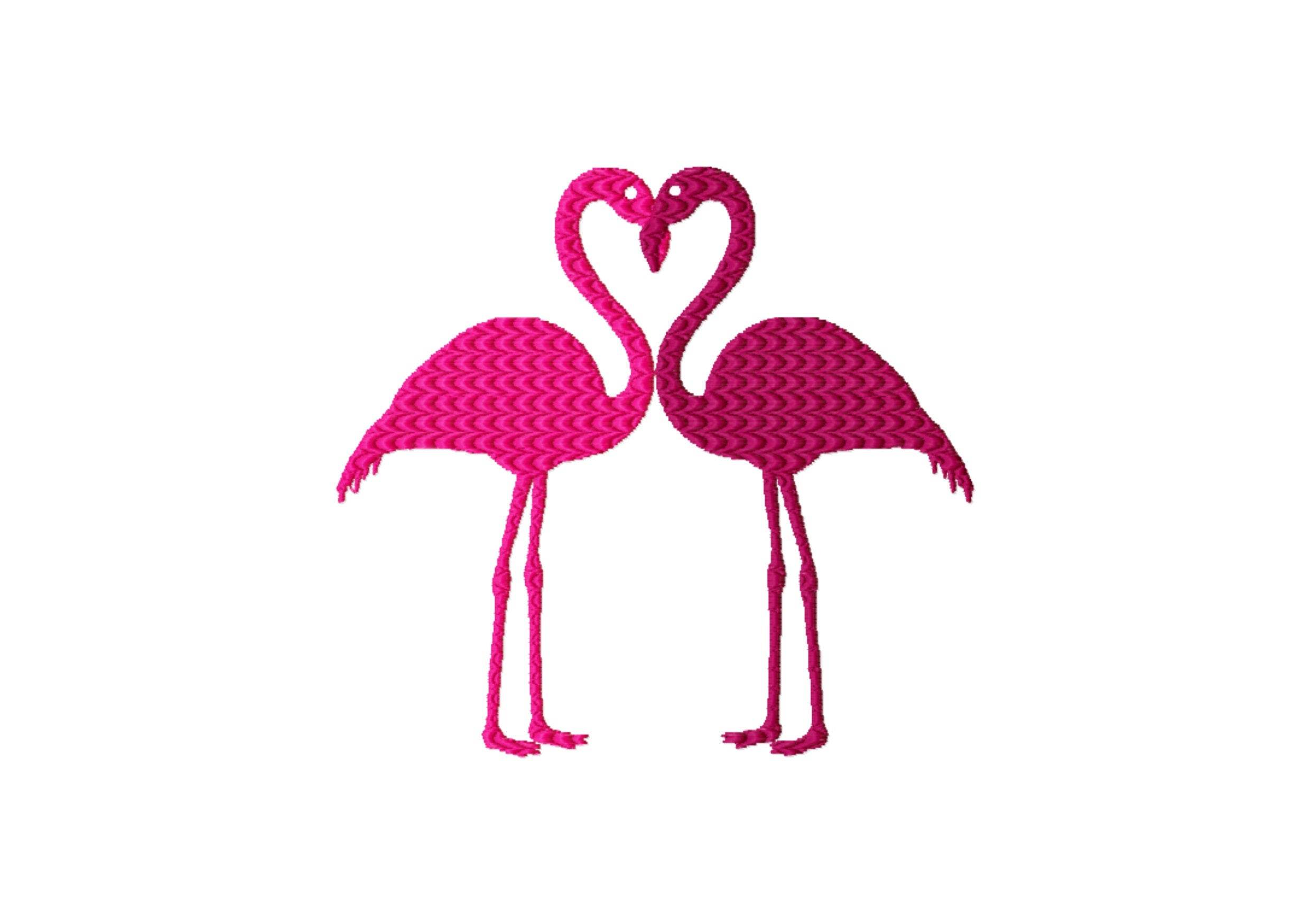 Stickdatei Flamingo - zwei Größen, Rahmen 10x10 und 13x18 - Sewando