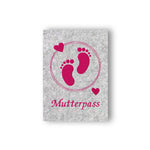Stickdatei Kleine Füße Mutterpass - Rahmen ab 13 cm x 18 cm, schwanger, Baby, Kind, Mutterpasshülle, sticken, Doddle, Herz - Sewando