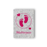 Stickdatei Kleine Füße Mutterpass - Rahmen ab 13 cm x 18 cm, schwanger, Baby, Kind, Mutterpasshülle, sticken, Doddle, Herz - Sewando
