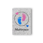 Stickdatei Kleine Füße Mutterpass - Rahmen ab 13 cm x 18 cm, schwanger, Baby, Kind, Mutterpasshülle, sticken, Doddle, Herz - Sewando