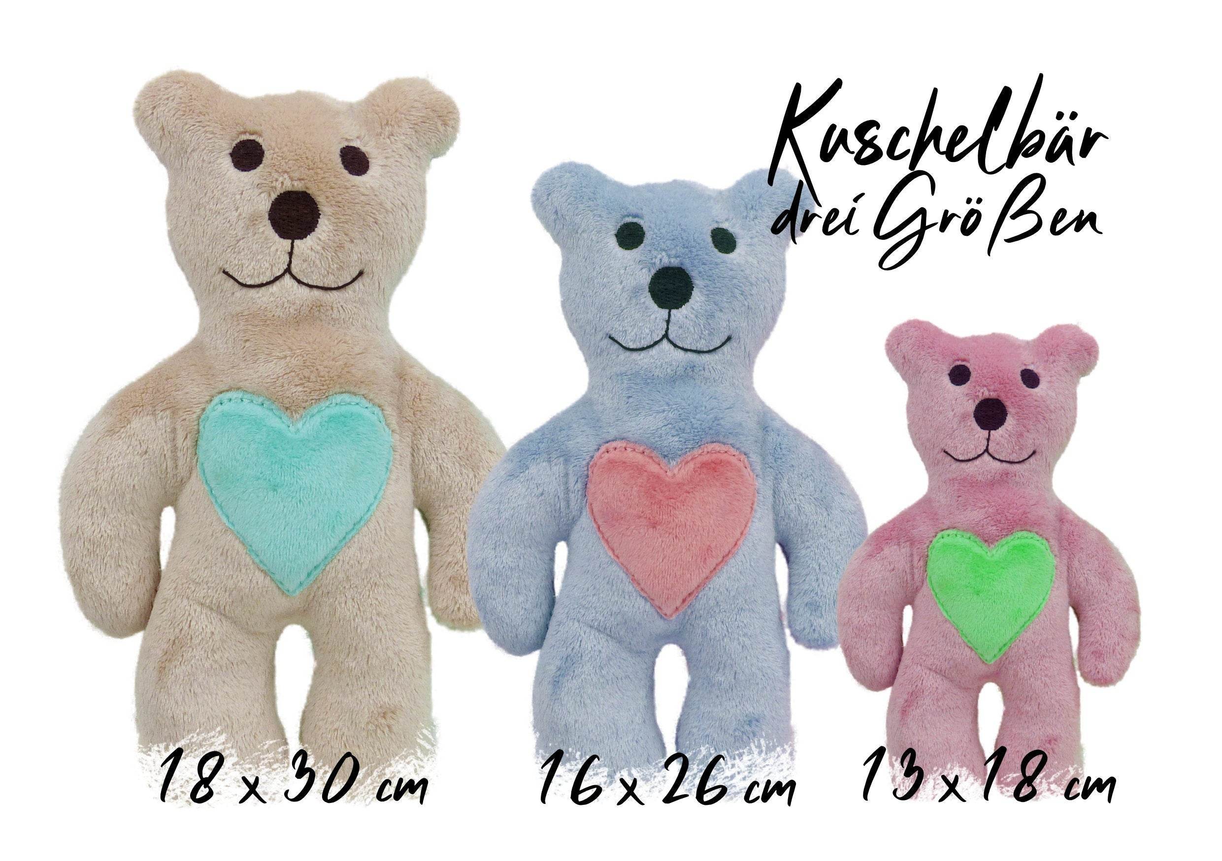 Stickdatei Kuschelbär ITH in drei Größen - Sewando