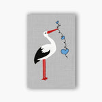 Stickdatei Storch - zwei Größen, Rahmen 10x10 und 13x18, Stickdesign, stork, Herz, heart - Sewando