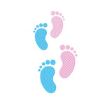 Stickdatei Kleine Füße - zwei Größen, 10x10 und 13x18, Mutterpass, UHeft, Baby, Kind, Fuß - Sewando