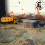 BAUSTELLE - MULTIPLOTT Das Baustellen / Fahrzeuge / Arbeiter Komplett Set, vom Tee-Licht bis Wand-Tattoo alles in einem Paket, Plotter und Laser-Datei als SVG und DXF - Sewando