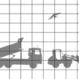BAUSTELLE - MULTIPLOTT Das Baustellen / Fahrzeuge / Arbeiter Komplett Set, vom Tee-Licht bis Wand-Tattoo alles in einem Paket, Plotter und Laser-Datei als SVG und DXF - Sewando