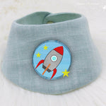 Stickdatei Rakete Doodle Button, 2 Größen, Applikation, Stern, Applikation - Sewando