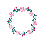 Stickdatei Kranz Rosen in vier Größen - Sewando