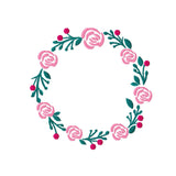 Stickdatei Kranz Rosen in vier Größen - Sewando