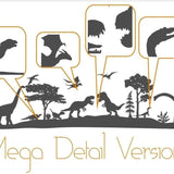 DINO MULTIPLOTT Mega Detail Version von 20 cm bis 3 Meter, Plotter und Laser-Datei als SVG und DXF - Sewando